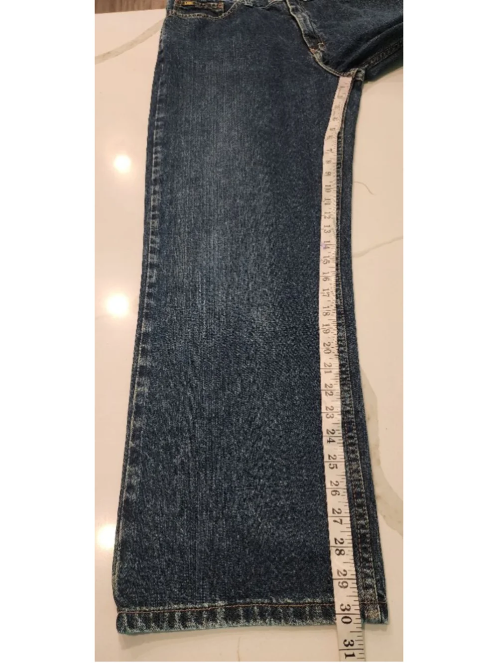 Lee Men's Relaxed Straight Leg Jeans Blue Denim 100% Cotton 36x30 Classic Fit